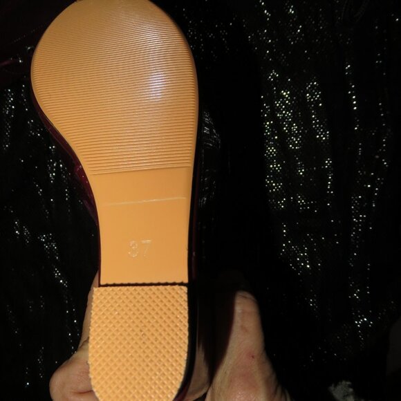 Dolls Kill Suede & Patent Leather Platform Boot Wedges Pink & Red NWT size 7 - Picture 10 of 14